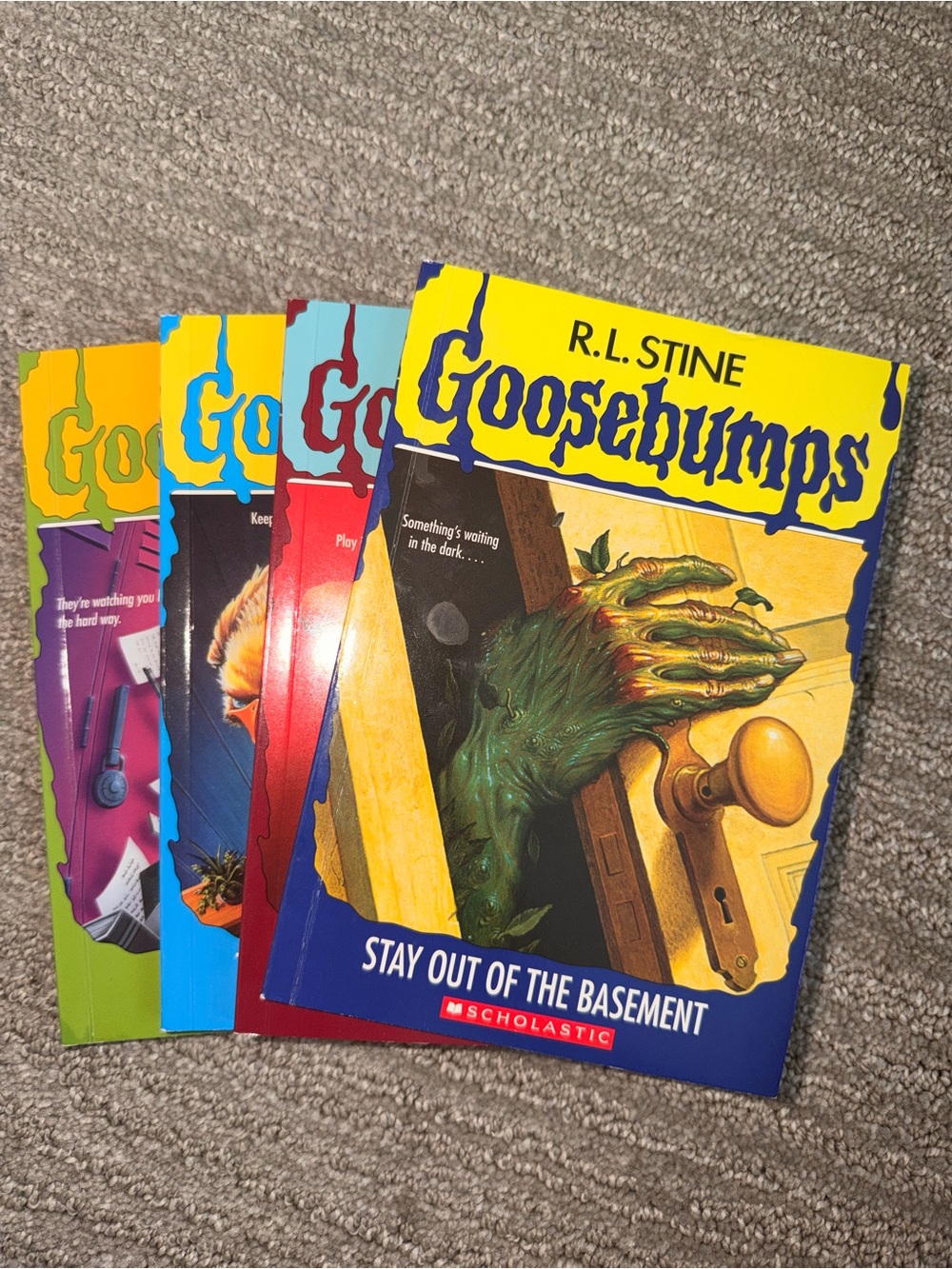 4 x Goosebump Books